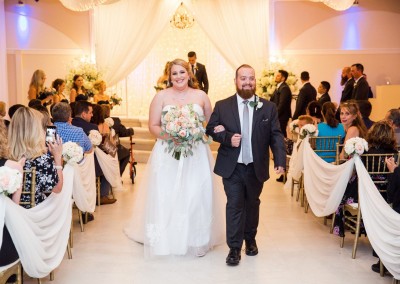 Indoor Wedding Ceremony at Villa Tuscana Reception Hall