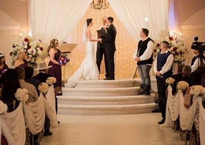 Indoor Wedding Vows at Villa Tuscana