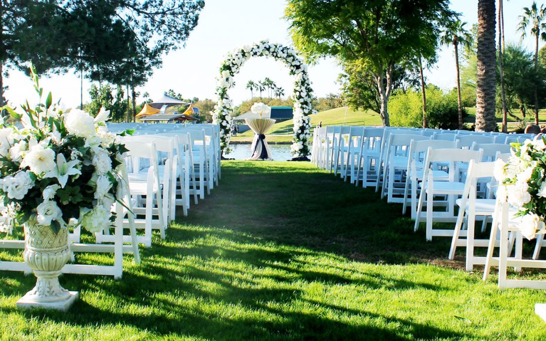 Affordable Outdoor Wedding Ceremony Space Setup
