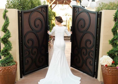 Villa Tuscana Reception Hall event showing bride walking into reception