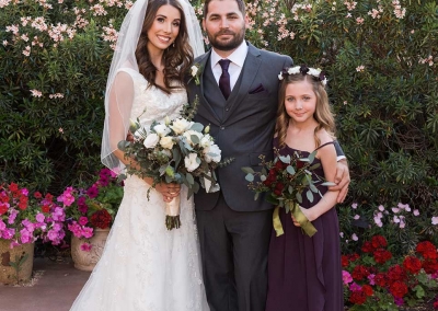 Villa Tuscana Reception Hall event showing couple after wedding