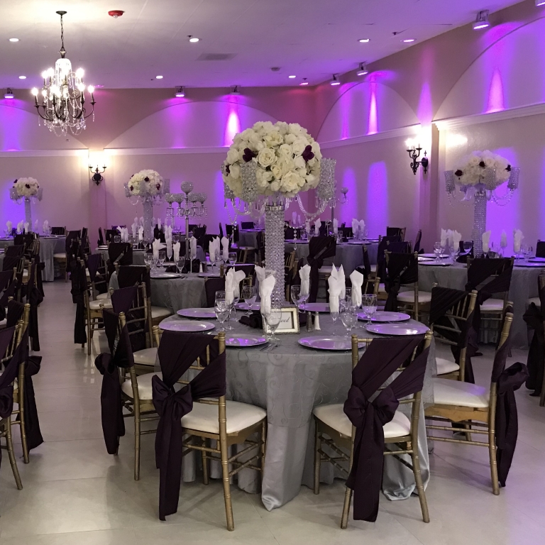 Villa Tuscana Reception Hall in Mesa for Weddings and Quinceanera showing reception hall dining