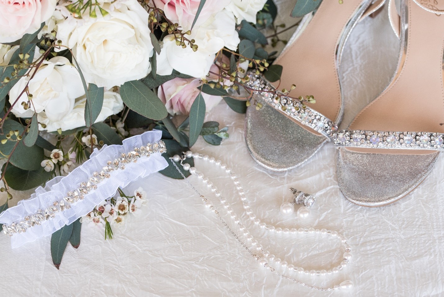 Villa Tuscana Reception Hall in mesa showing bridal accessories